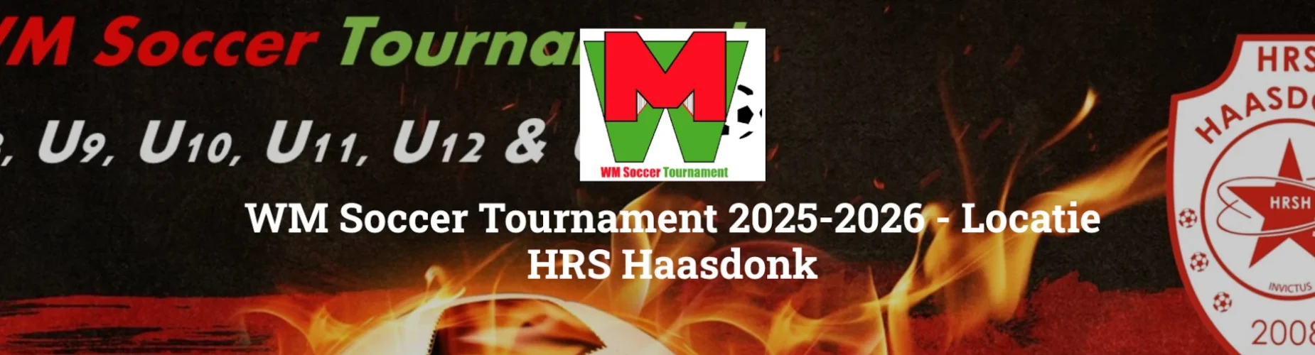Bannière - WM Soccer Tournament Locatie HRS Haasdonk 2026 - WM Soccer Events - Affligem