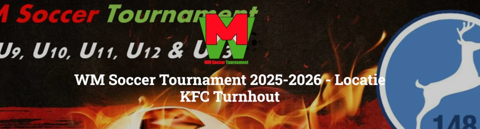 Bannière - WM Soccer Tournament Locatie KFC Turnhout 2025 - WM Soccer Events - Affligem