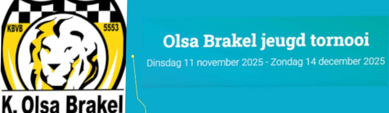Banner - Olsa Brakel jeugd tornooi 2025 - Olsa Brakel - Brakel