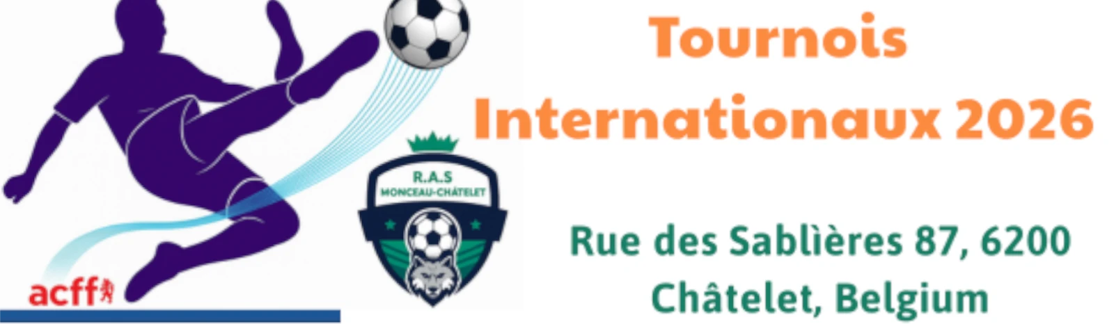 Banner - JO8 - Tournois Internationaux 2026 - R.A.S. Monceau-Châtelet - Châtelet