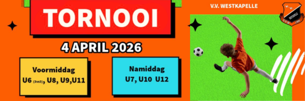 Banner - 9de editie Paastornooi V.V. Westkapelle - VV Westkapelle - Knokke-Heist