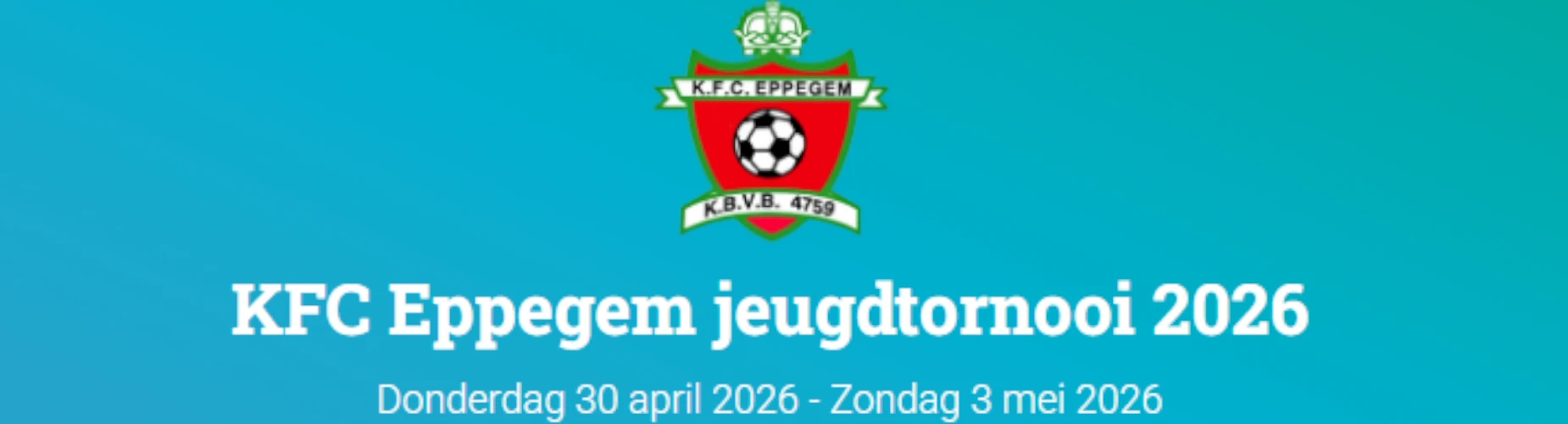 Banner - KFC Eppegem jeugdtornooi 2026 - KFC Eppegem - Zemst