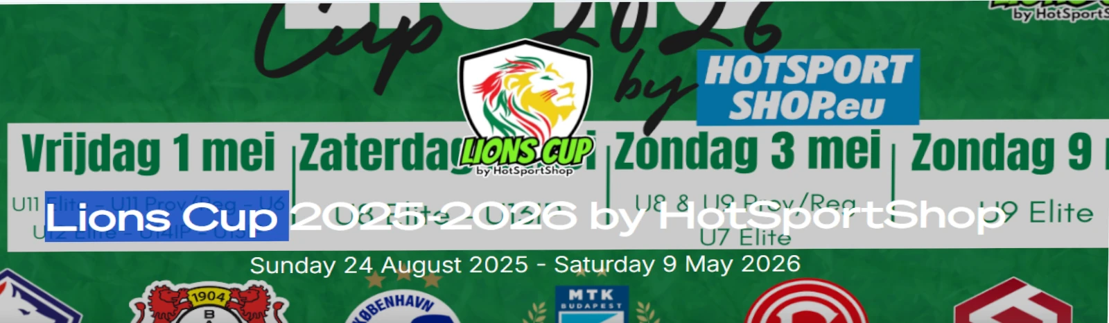 Banner - Lions Cup 2025-2026 - Lions Cup  - Wetteren