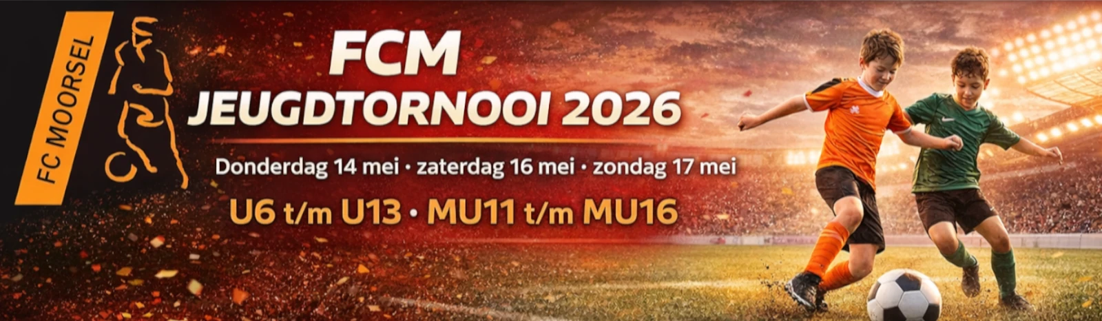 Banner - U7 - FCM Jeugdtornooi 2026 - F.C. Moorsel - Tervuren