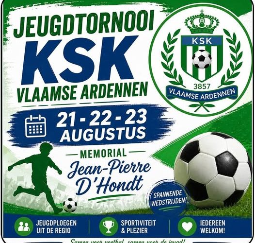 Banner - Memorial Jean-Pierre D’Hondt – Editie 2026 - KSK Vlaamse Ardennen - Ronse