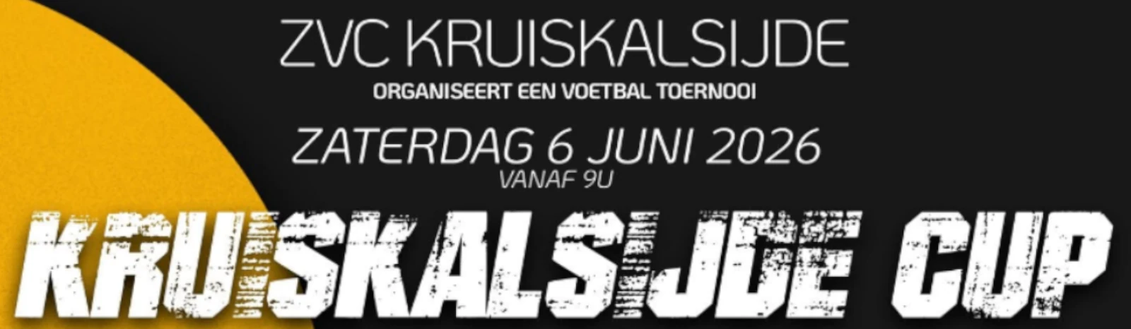 Banner - Kruiskalsijde Cup 2026 - ZVC Kruiskalsijde - Brugge