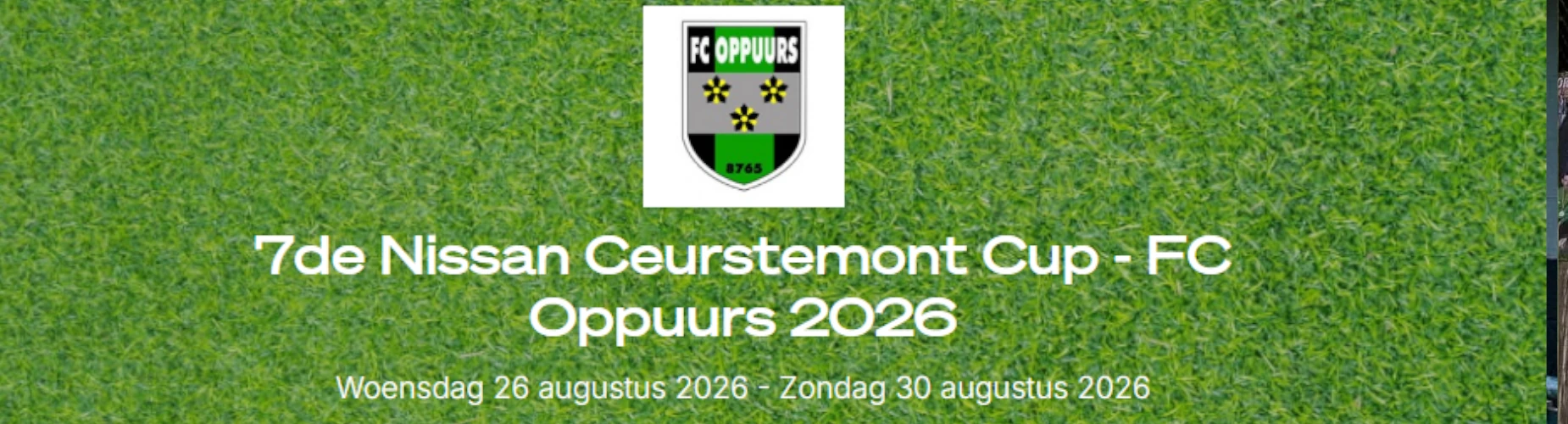 Banner - 7de Nissan Ceurstemont Cup - FC Oppuurs - Puurs