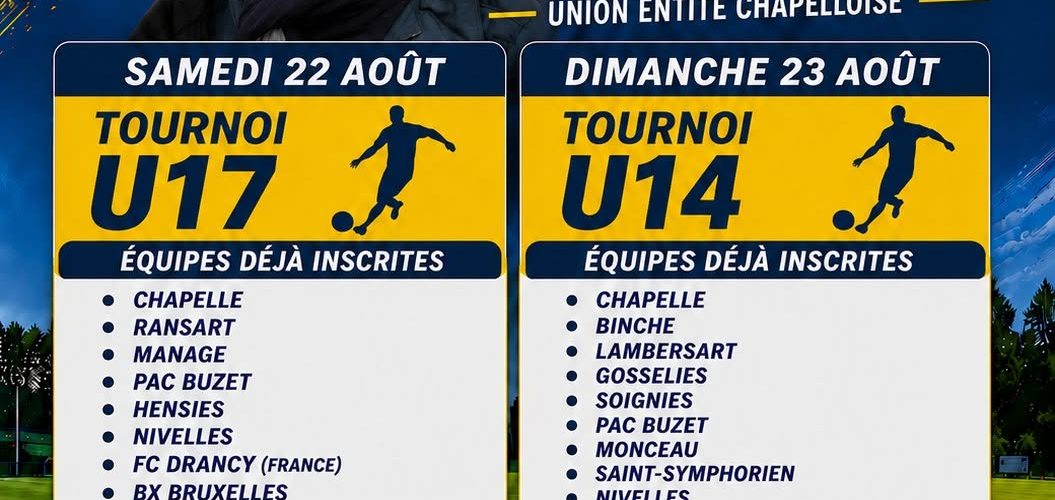 Banner - Challenge Giuseppe Di Franco - Union Entité Chapelloise - Chapelle-lez-Herlaimont