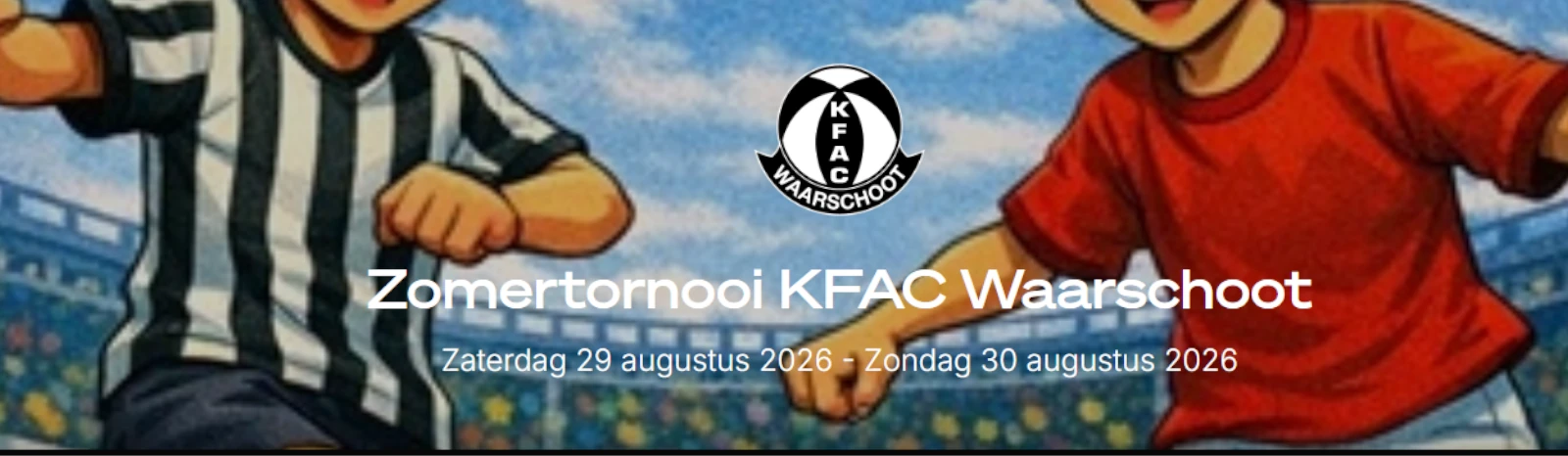 Banner - Zomertornooi KFAC Waarschoot - KFAC Waarschoot - Lievegem