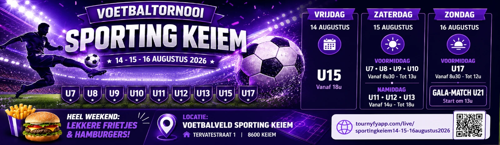 Banner - Sporting Keiem 14-15-16 augustus 2026 - Sporting Keiem - Diksmuide
